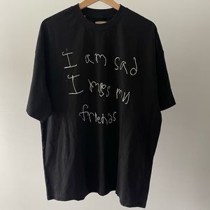 Gallery Dept I Miss My Friends. t shirt Black/Red